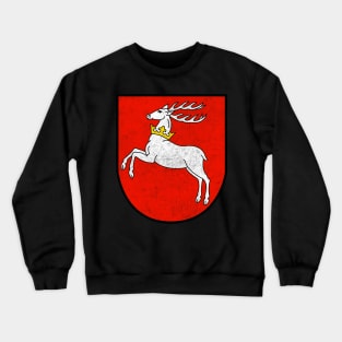 Vintage Style Poland/Lubin Voivodeship Flag Crewneck Sweatshirt